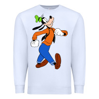 White goofy Premium Sweatshirt - linhVisuals