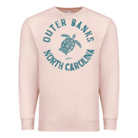Pale Pink jcombs outer banks, nc, sea turtle hoodie Premium Sweatshirt - linhVisuals