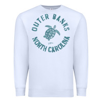 White jcombs outer banks, nc, sea turtle hoodie Premium Sweatshirt - linhVisuals
