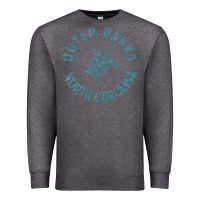 Charcoal Heather jcombs outer banks, nc, sea turtle hoodie Premium Sweatshirt - linhVisuals