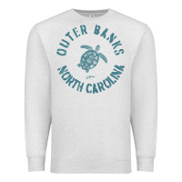 Oatmeal Heather jcombs outer banks, nc, sea turtle hoodie Premium Sweatshirt - linhVisuals