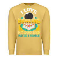 Antique Gold bowling shirt funny dog lover quote bowler gift t shirt Premium Sweatshirt - linhVisuals