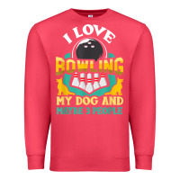 Cardinal bowling shirt funny dog lover quote bowler gift t shirt Premium Sweatshirt - linhVisuals
