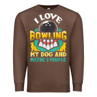 Chestnut bowling shirt funny dog lover quote bowler gift t shirt Premium Sweatshirt - linhVisuals