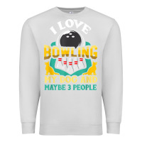 Dove Grey bowling shirt funny dog lover quote bowler gift t shirt Premium Sweatshirt - linhVisuals