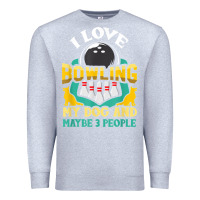 Heather Grey bowling shirt funny dog lover quote bowler gift t shirt Premium Sweatshirt - linhVisuals