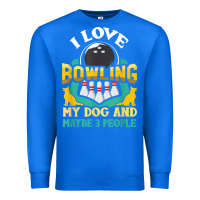 True Royal bowling shirt funny dog lover quote bowler gift t shirt Premium Sweatshirt - linhVisuals