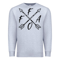 Heather Grey fafo f around and find out funny vintage sarcastic boho chic tank top Premium Sweatshirt - linhVisuals