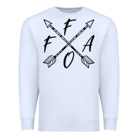 White fafo f around and find out funny vintage sarcastic boho chic tank top Premium Sweatshirt - linhVisuals