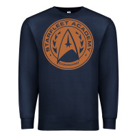 Navy star fleet academy dropout stars trekie trek geek Premium Sweatshirt - linhVisuals