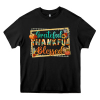 Black thankful grateful blessed Heavy Core Tee - CowGirlArtShop