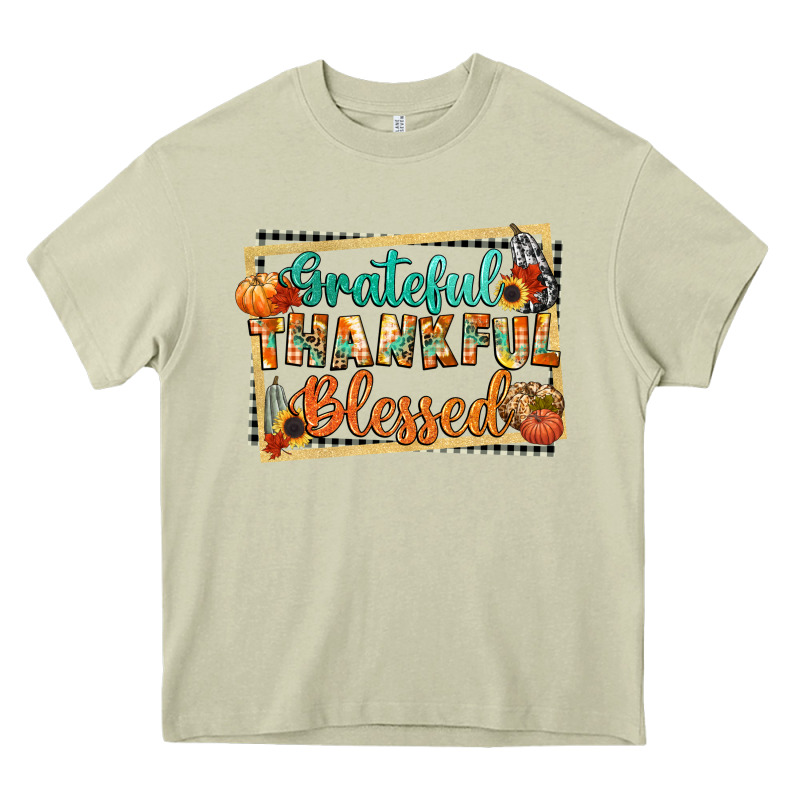 Thankful Grateful Blessed Heavy Core Tee by CowGirlArtShop | Teevron