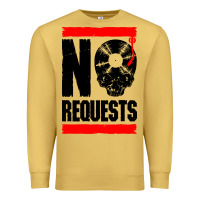 Antique Gold no requests dj turntable vinyl record Premium Sweatshirt - linhVisuals