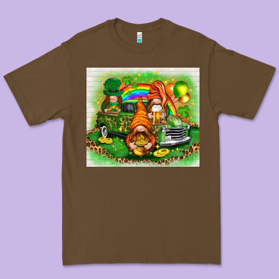 St. Patrick's Day Gnomies With Truck Tumbler Premium Tee Designed By Howdyjamesfarm