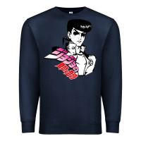Navy josuke very bizarre Premium Sweatshirt - linhVisuals
