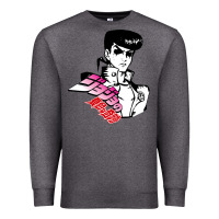 Charcoal Heather josuke very bizarre Premium Sweatshirt - linhVisuals
