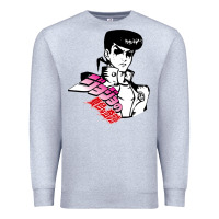 Heather Grey josuke very bizarre Premium Sweatshirt - linhVisuals