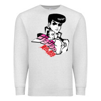 Oatmeal Heather josuke very bizarre Premium Sweatshirt - linhVisuals