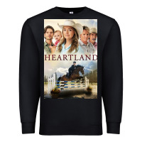 Black heartland for men and women Premium Sweatshirt - linhVisuals