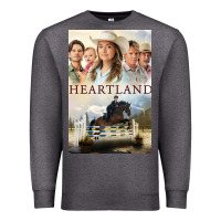 Charcoal Heather heartland for men and women Premium Sweatshirt - linhVisuals