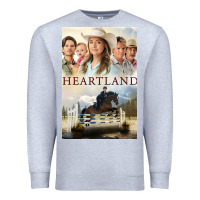 Heather Grey heartland for men and women Premium Sweatshirt - linhVisuals