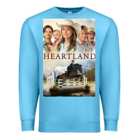 Ocean Blue heartland for men and women Premium Sweatshirt - linhVisuals
