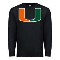 Black miami hurric Premium Sweatshirt - linhVisuals