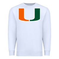 White miami hurric Premium Sweatshirt - linhVisuals