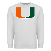 Dove Grey miami hurric Premium Sweatshirt - linhVisuals
