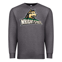 Charcoal Heather wright state Premium Sweatshirt - linhVisuals