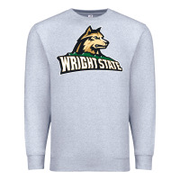 Heather Grey wright state Premium Sweatshirt - linhVisuals