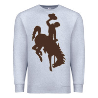 Heather Grey wyoming athletics Premium Sweatshirt - linhVisuals