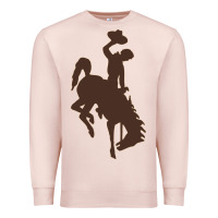 Pale Pink wyoming athletics Premium Sweatshirt - linhVisuals
