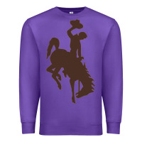 Purple wyoming athletics Premium Sweatshirt - linhVisuals