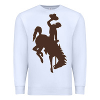 White wyoming athletics Premium Sweatshirt - linhVisuals