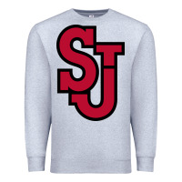 Heather Grey st. john's red Premium Sweatshirt - linhVisuals