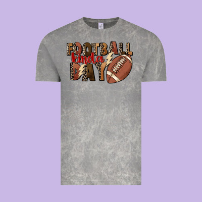 Football Kinda Day Vintage Tee Designed By Fadigitalartstudio