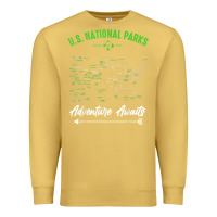Antique Gold national parks adventure lover camping hiking camper fan t shirt Premium Sweatshirt - linhVisuals