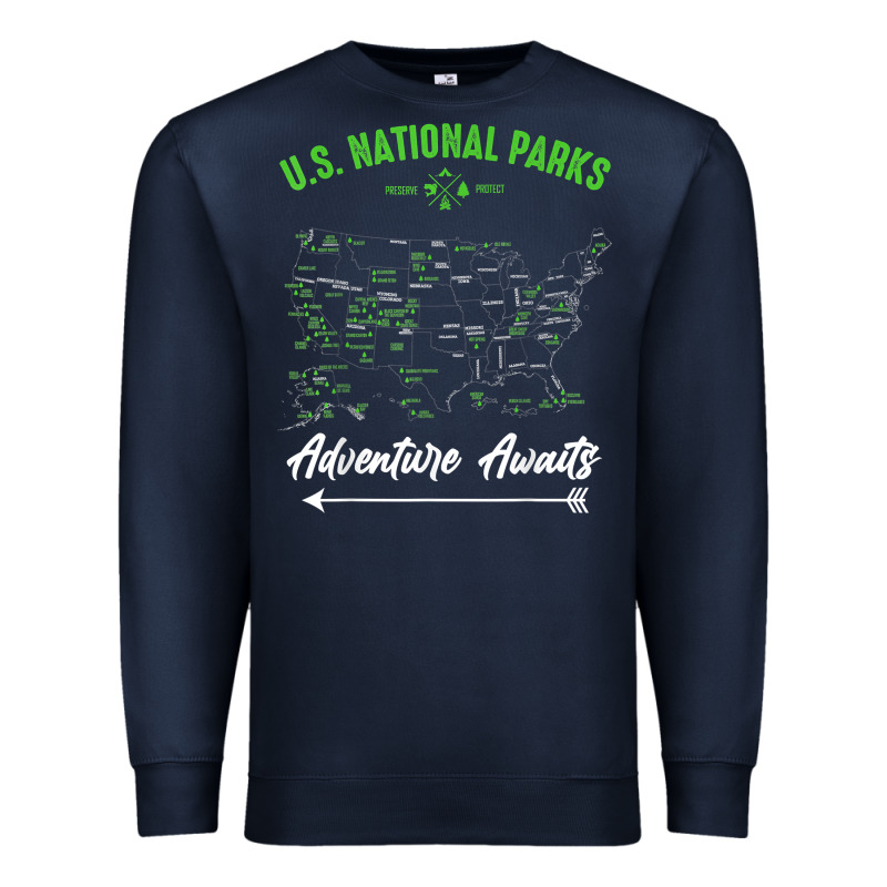 National Parks Adventure Lover Camping Hiking Camper Fan T Shirt Premium Sweatshirt by linhVisuals | Teevron