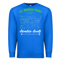 True Royal national parks adventure lover camping hiking camper fan t shirt Premium Sweatshirt - linhVisuals