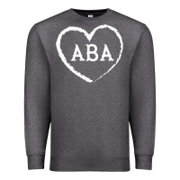 Charcoal Heather aba therapy gift for behavior analyst  womens aba premium t shirt Premium Sweatshirt - linhVisuals
