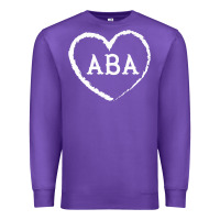 Purple aba therapy gift for behavior analyst  womens aba premium t shirt Premium Sweatshirt - linhVisuals