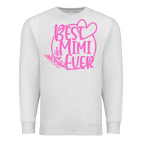 Oatmeal Heather best mimi ever Premium Sweatshirt - linhVisuals