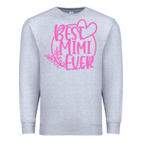 Heather Grey best mimi ever Premium Sweatshirt - linhVisuals