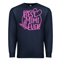 Navy best mimi ever Premium Sweatshirt - linhVisuals