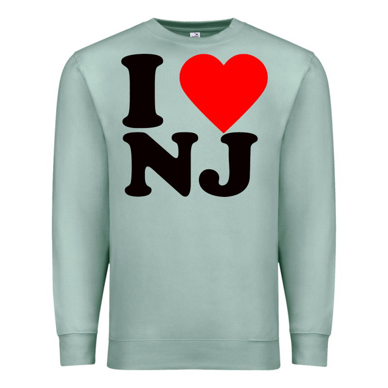 I Love Nj Premium Sweatshirt by linhVisuals | Teevron