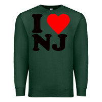 Sports Green i love nj Premium Sweatshirt - linhVisuals