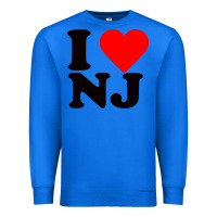 True Royal i love nj Premium Sweatshirt - linhVisuals