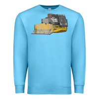 Ocean Blue killdozer tread back tank top Premium Sweatshirt - linhVisuals