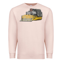Pale Pink killdozer tread back tank top Premium Sweatshirt - linhVisuals
